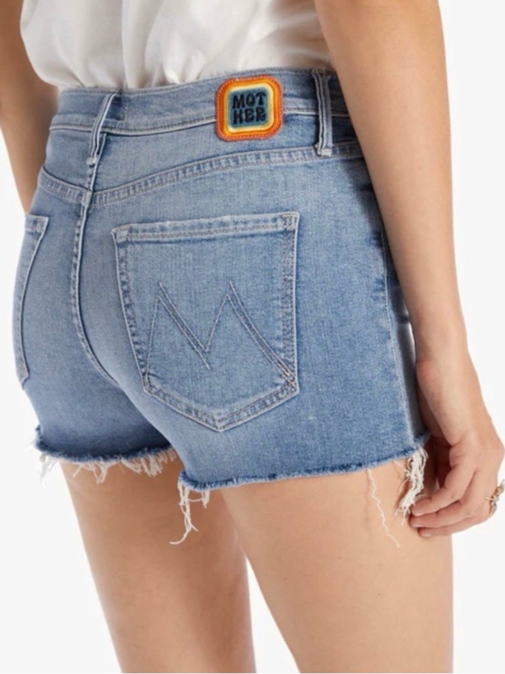 MOTHER Light Blue Denim Jean Shorts